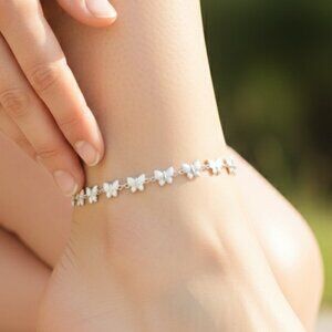 "Elegant Handmade Anklet – Delicate Jewelry for Women, MAR091085